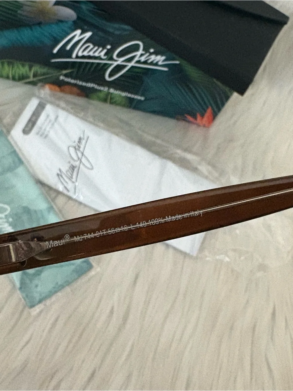 Maui Jim Starfish Chocolate Brown & Tortoise Polarized Sunglasses - EUC